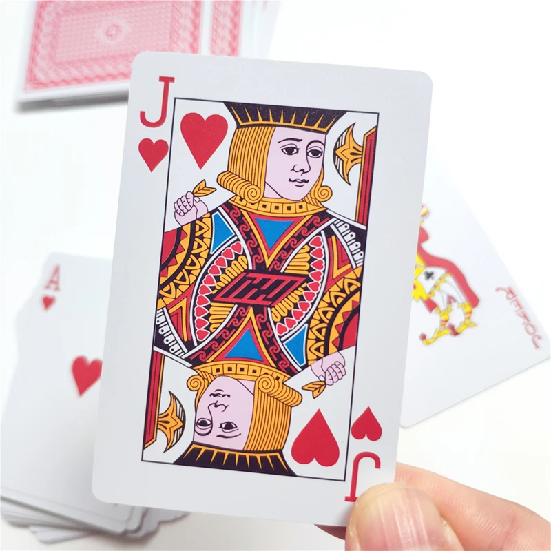 1 Deck/54pcs PVC Playing Cards Waterproof Playing Cards Plastic Poker Cards Poker Deck Whitle Gold Poker Cards 58*88mm Cards