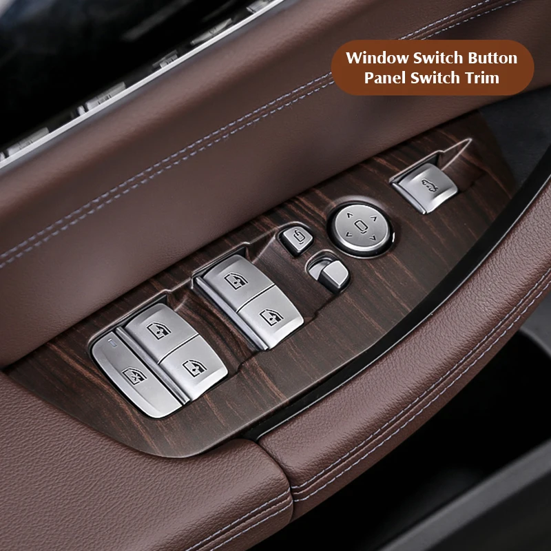 Car Interior Peach Wood For BMW X3 X4 G01 G02 Car Door Center Console Gear Film Central Air Conditioning Navigation Frame Trim