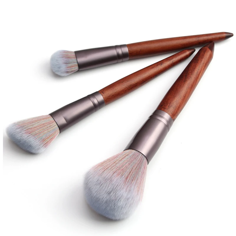 11Pcs Wooden Handle Makeup Brushes Set Cosmetic Foundation Powder Blush Eyeshadow Make Up Brush Kit For Beginner Or New User