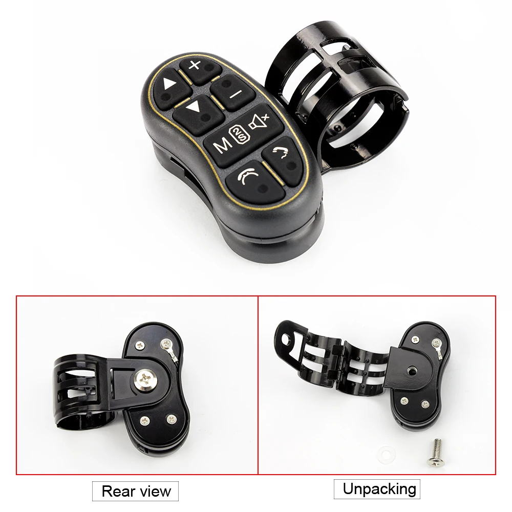 Eunavi Car-Styling Universal steering wheel controler with audio volume bluetooth control for DVD GPS unit radio