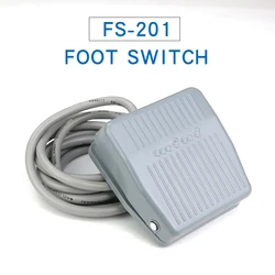 WZAZDQ  Foot switch TFS-201 pedal switch reset switch wire 2 m 220V10A