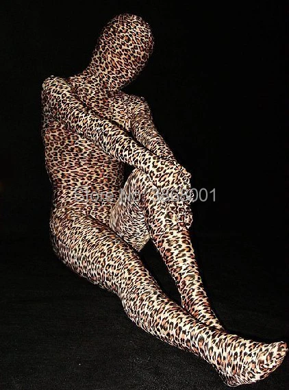 Halloween cosplay Spandex Leopard Costume Animal Zentai Full Bodysuit