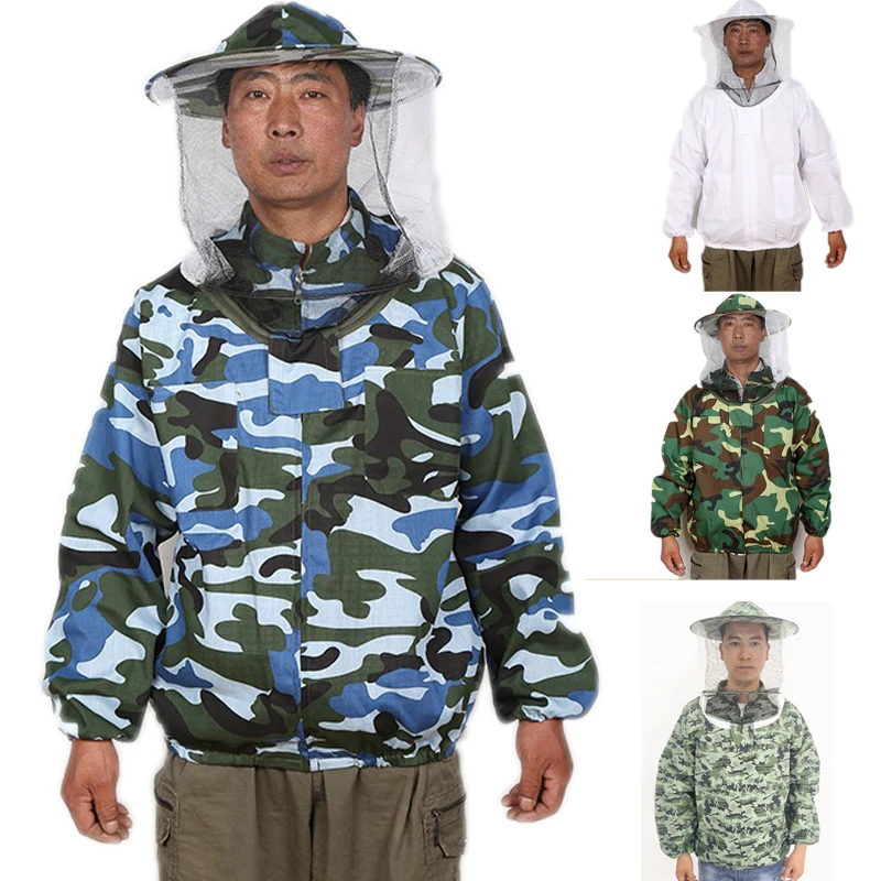 

Beekeeping Jacket Veil Set Anti-bee Clothing Breathable Beekeeper Suits Clothes Protective Clothing Apiculture Beekeeping Tools