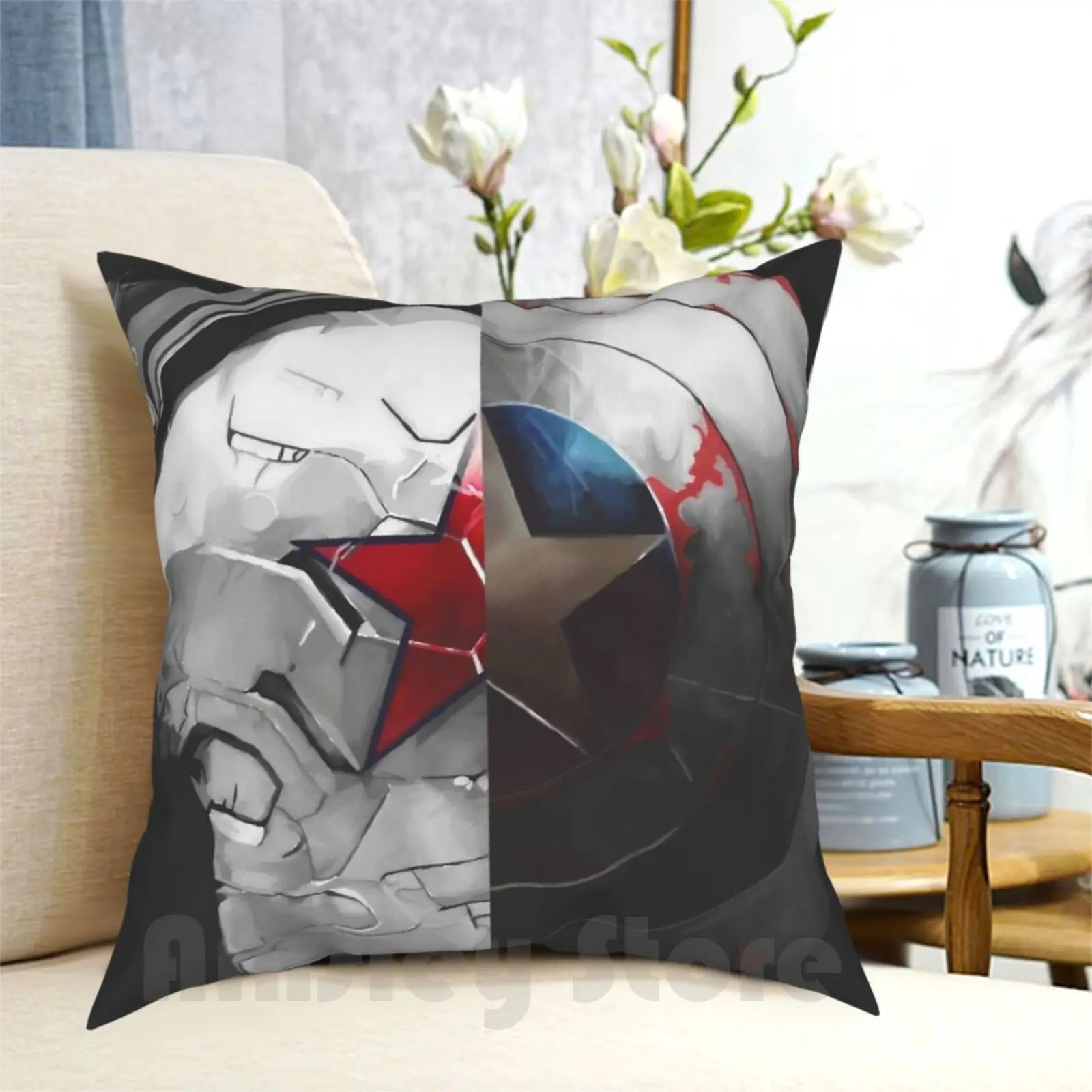 

The Shield And The Soldier Pillow Case Printed Home Soft Throw Pillow The Steve Rogers Bucky Barnes Steve Bucky Stucky