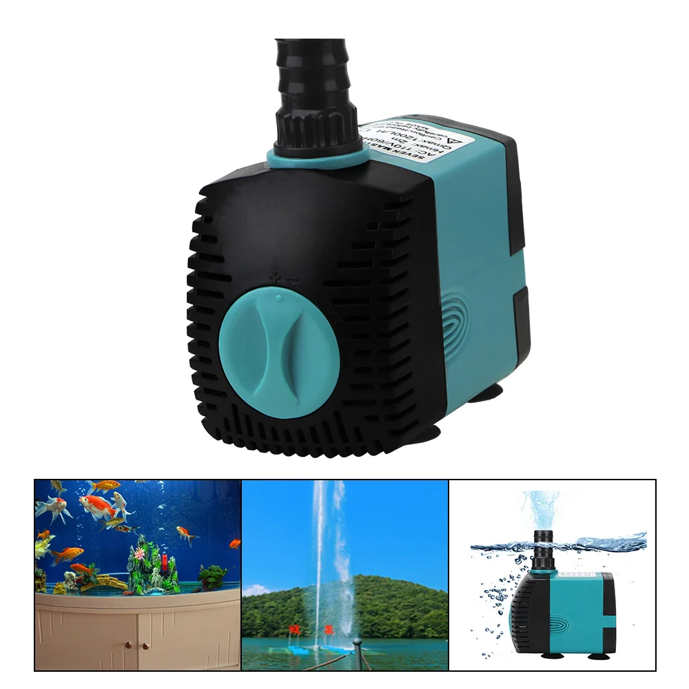 Fish Tank Fountain 3/10/25W Ultra-Quiet Filter Fish Pond Energy-saving Aquarium Pump EU/US Plug Submersible Water Pump