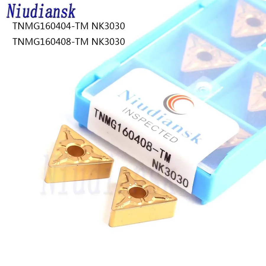 10pcs TNMG160404 TM NK3030 TNMG160408 TM NK3030 100% Original Carbide Inserts CNC Lathe Tool Turning Inserts Steel Turning Tool