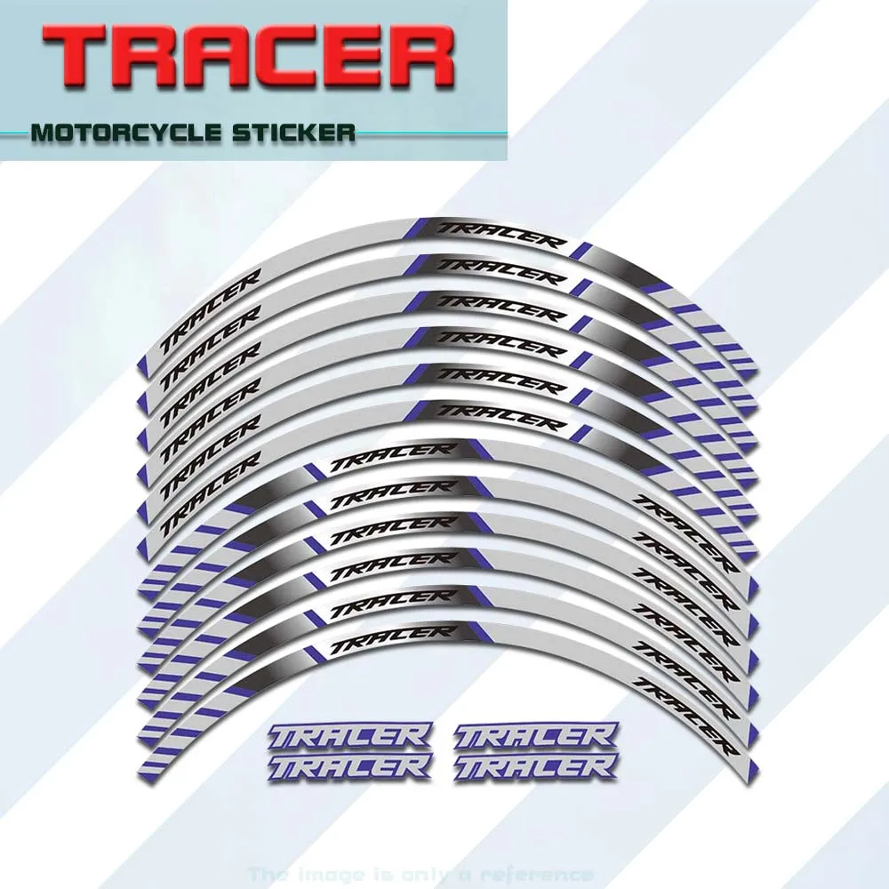 รถจักรยานยนต์ Stripes สะท้อนแสงสติกเกอร์เหมาะสำหรับ YAMAHA TRACER 700 900 850 MT07 MT09 MT-07 MT-09