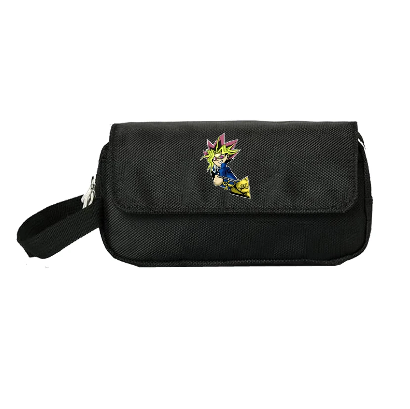 

anime Duel Monsters pencil Case Women Cosmetic Cases Makeup Bag Child Girls Student Double Zipper Pecill Bag Handbag Hot