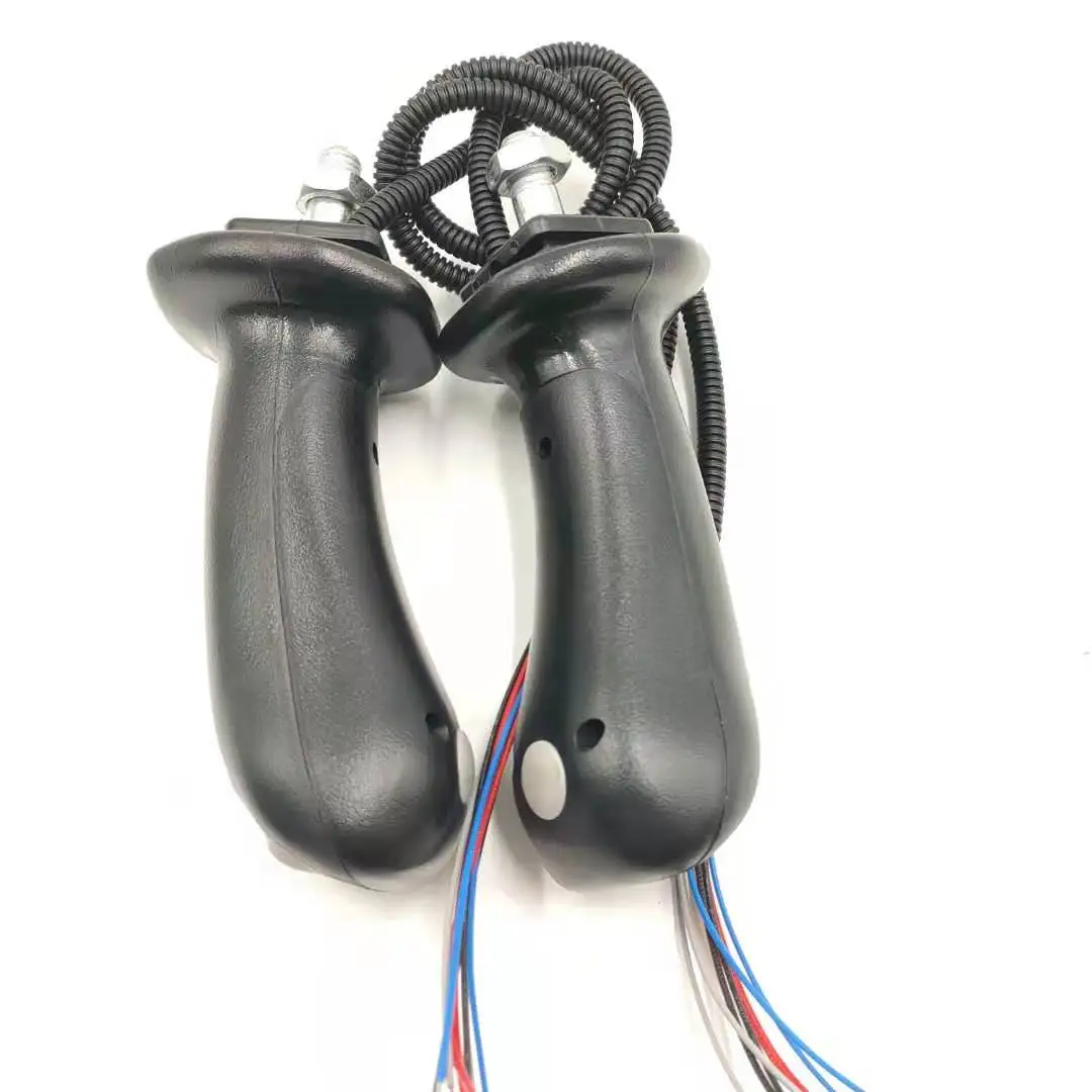 Pegamento de mango de joystick para piezas de excavadora Yuchai LONKING XCMG Revo 65/75-8/80 Rexroth, 4 Teclas de botón, 12mm