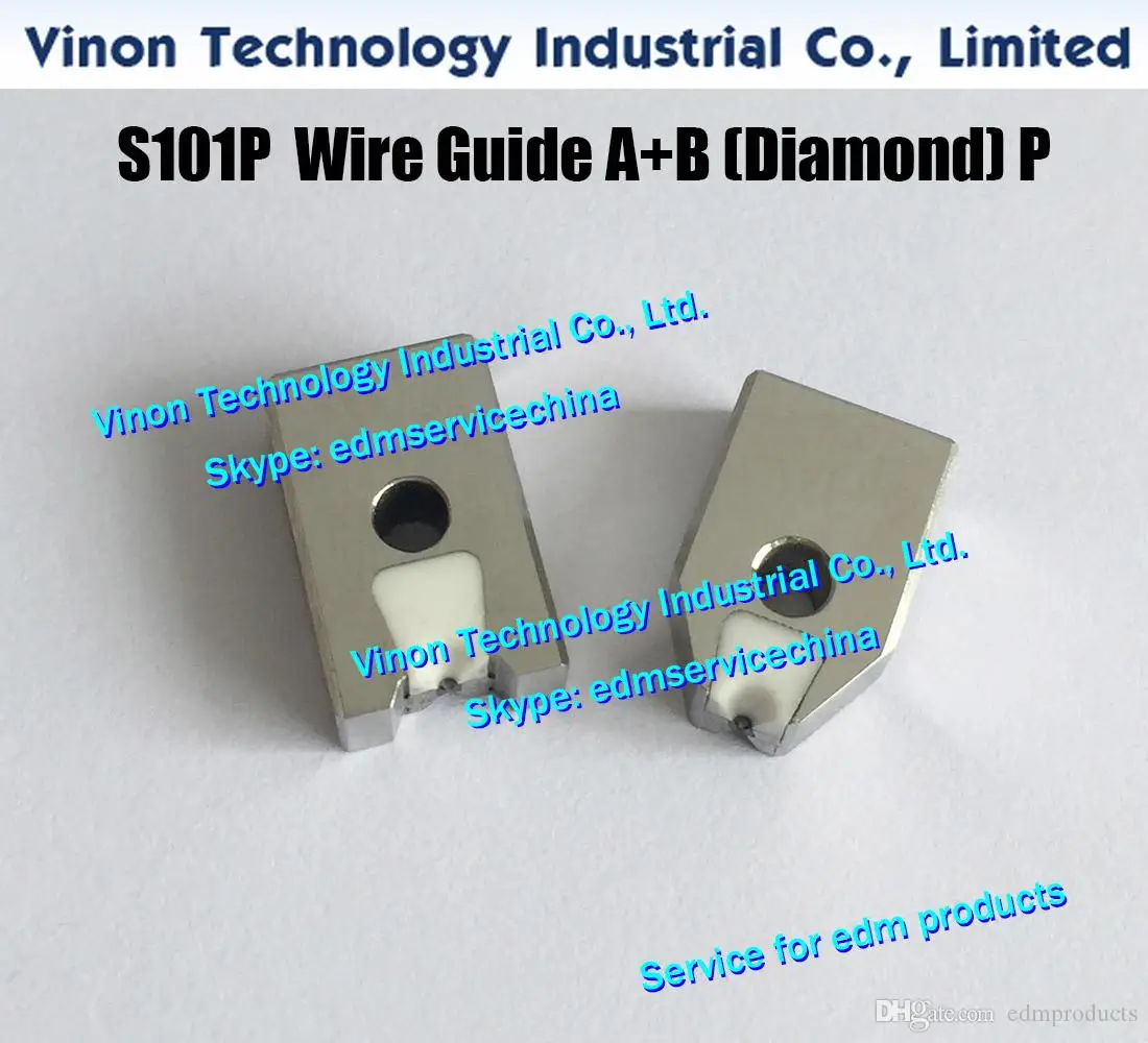 3089196 edm Wire Guide A+B (diamond) d=0.255mm S101P New style of Die guide 0205767 diamond offers longer life，1 set=A+B