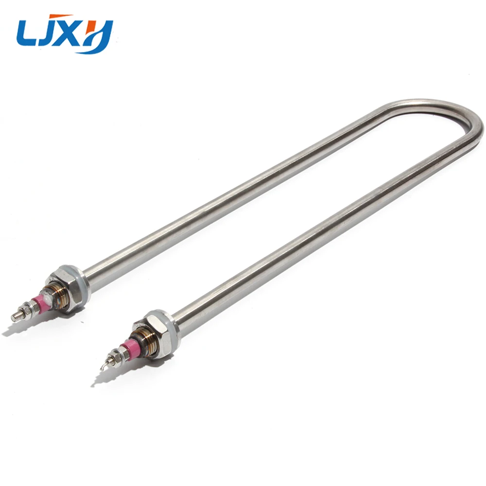 LJXH M16 U Shape Water Heating Tube 230V 2000W Brass Thread 304 Stainless Steel Pipe Water Electric Heater Element