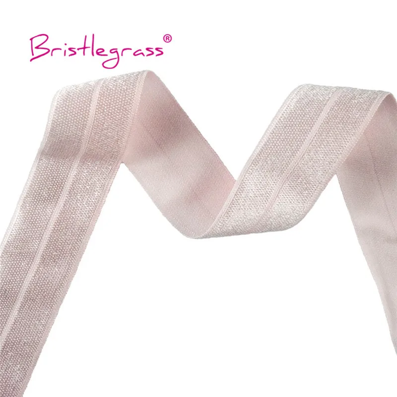BRISTLEGRASS Großhandel 50 Yard 1 Zoll 25mm Glänzendes FOE Faltbares Elastisches Spandex-Satinband für Stirnbänder, Haarbänder, Kleider und DIY-Näharbeiten – Detail 16