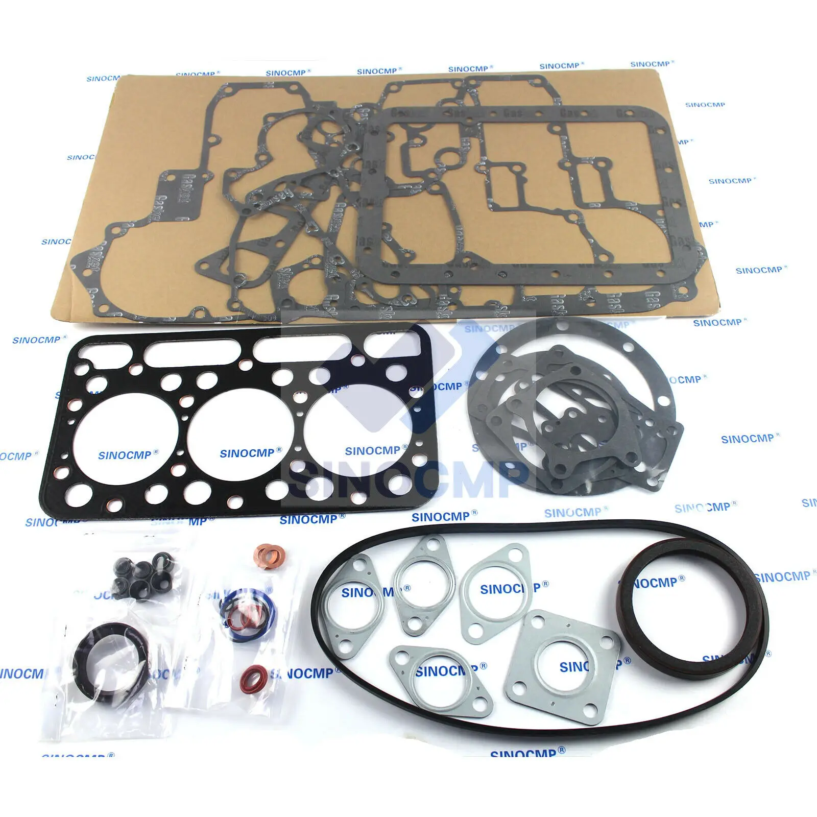 D1402 Engine Gasket Kit For Kubota KH91 Excavator L2550D L2650D Tractor 643 Skid-Steer Loader