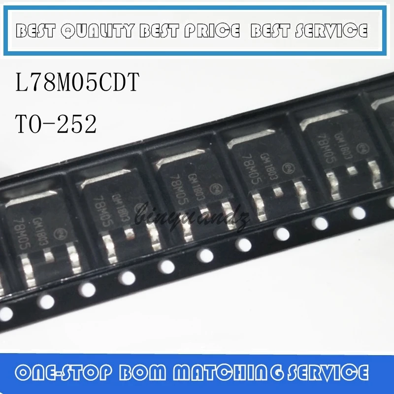 100 шт. L78M05CDT TO252 L78M05 TO-252 78M05 регуляторы положительного напряжения