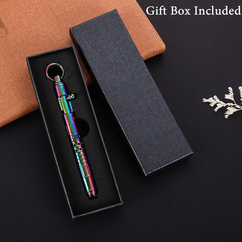 คุณภาพสูง Self-Defense ไทเทเนียมยุทธวิธีปากกา Bolt สำหรับแก้ว Breaker เขียนปากกา Outdoor Survival EDC เครื่องมือตลกของขวัญ