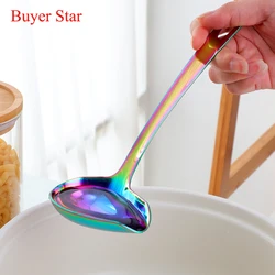 1pc/2pc Gold Tableware Stainless Steel Soup Spoon Small Sauce Ladle food Serving tools Metal Creative Oil Scoop Kitchen utensil