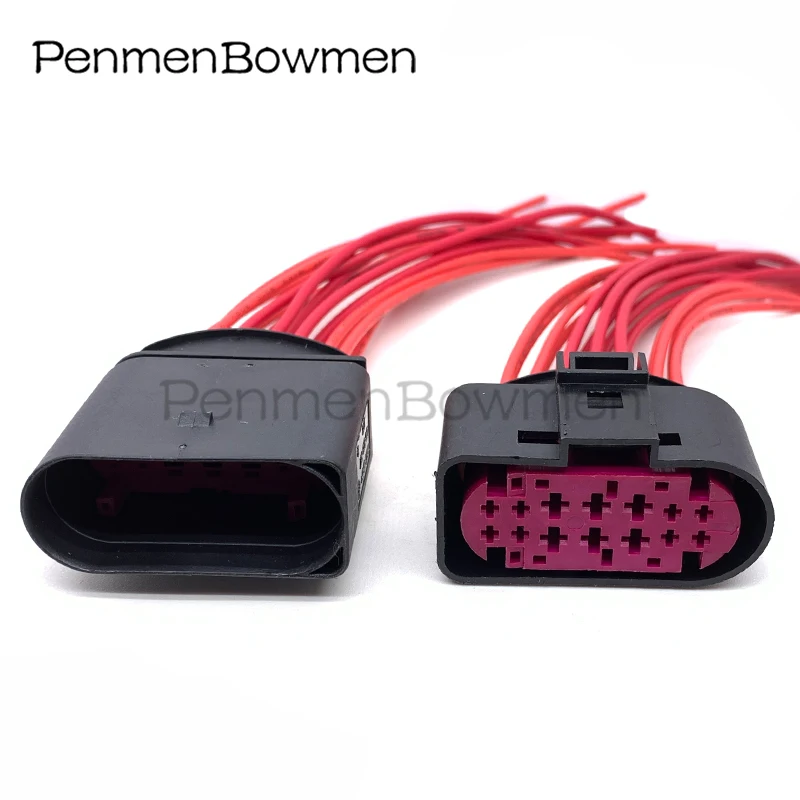 1 Pc Auto 14Pin 1.5 3.5MM Xenon Headlights Plug Waterproof Lamp-Socket Electronic Connector Wire Harness 1J0973737