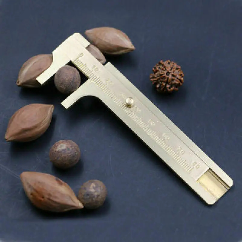 Calibro a corsoio 80mm/100mm/150mm calibri metallici calibro micrometro strumenti di misura ottone massiccio/acciaio inossidabile
