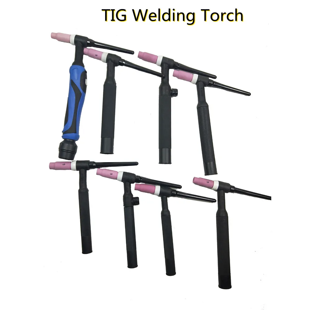 WP26-FV  WP-17  WP-9P WP-18 TIG Torch GTAW Gas Tungsten Arc Welding Torch WP26 Argon Air Cooled WP-26 Flexible Neck Gas Valve TI