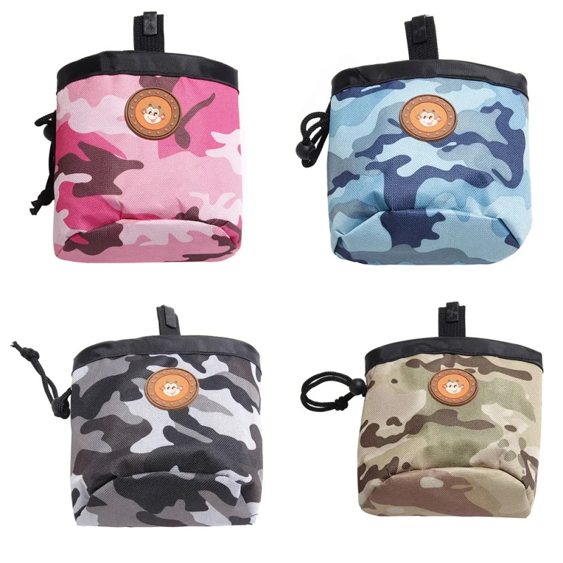 Dog Treat Bag Drawstring Carries Pet Toys Food Poop Bag Pouch Pet Hands Free Training Waist Bag Pet Product