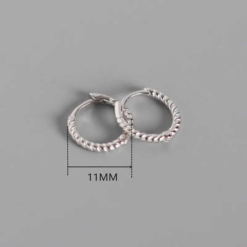 WANTME Pave CZ INS Luxury Olive Branch Leaf Stud Earrings for Women Real 100% 925 Sterling Silver Teen Gift Fine Hoop Jewelry - Image 12