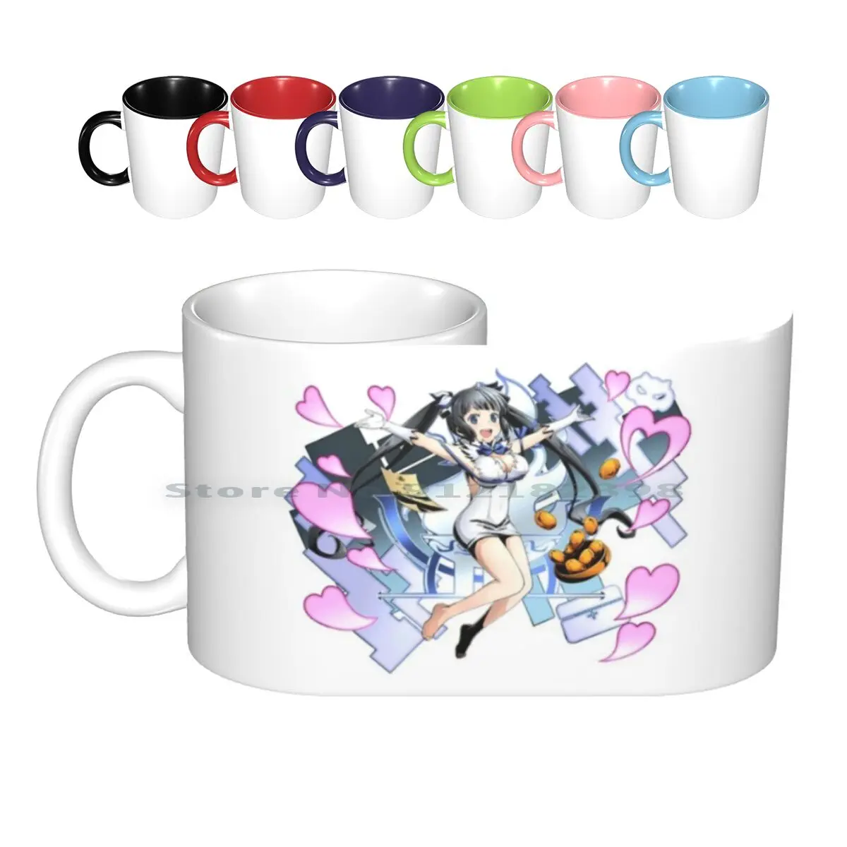 Hestia-Ni Deai Wo Motomeru No Wa Machigatteiru Darou Ka / Is It Wrong To Try To Pick Up Girls In A ? Ceramic Mugs Coffee Cups