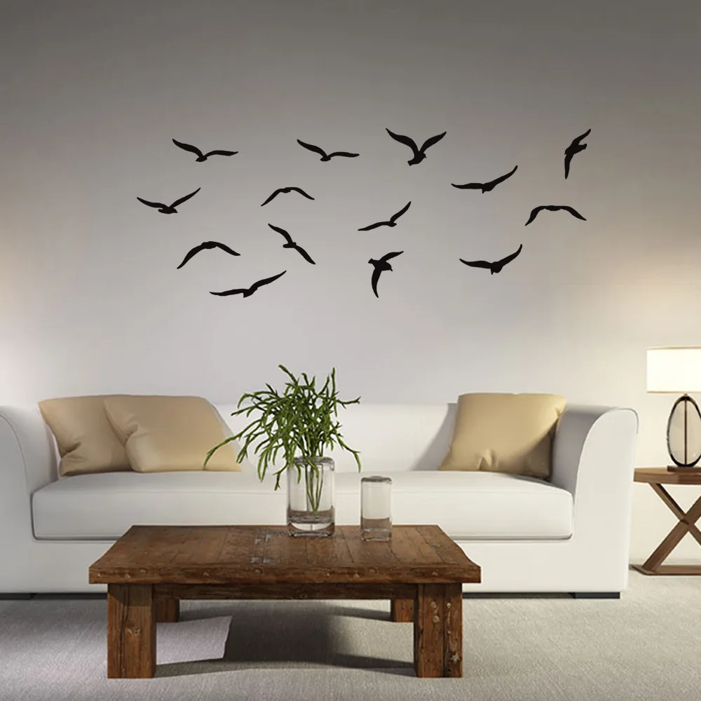 New Design Tree Birds Vinyl Wall Stickers For Home Wall Decor Stickers On The Wall Decals Living Room Decor наклейки на стену image 4