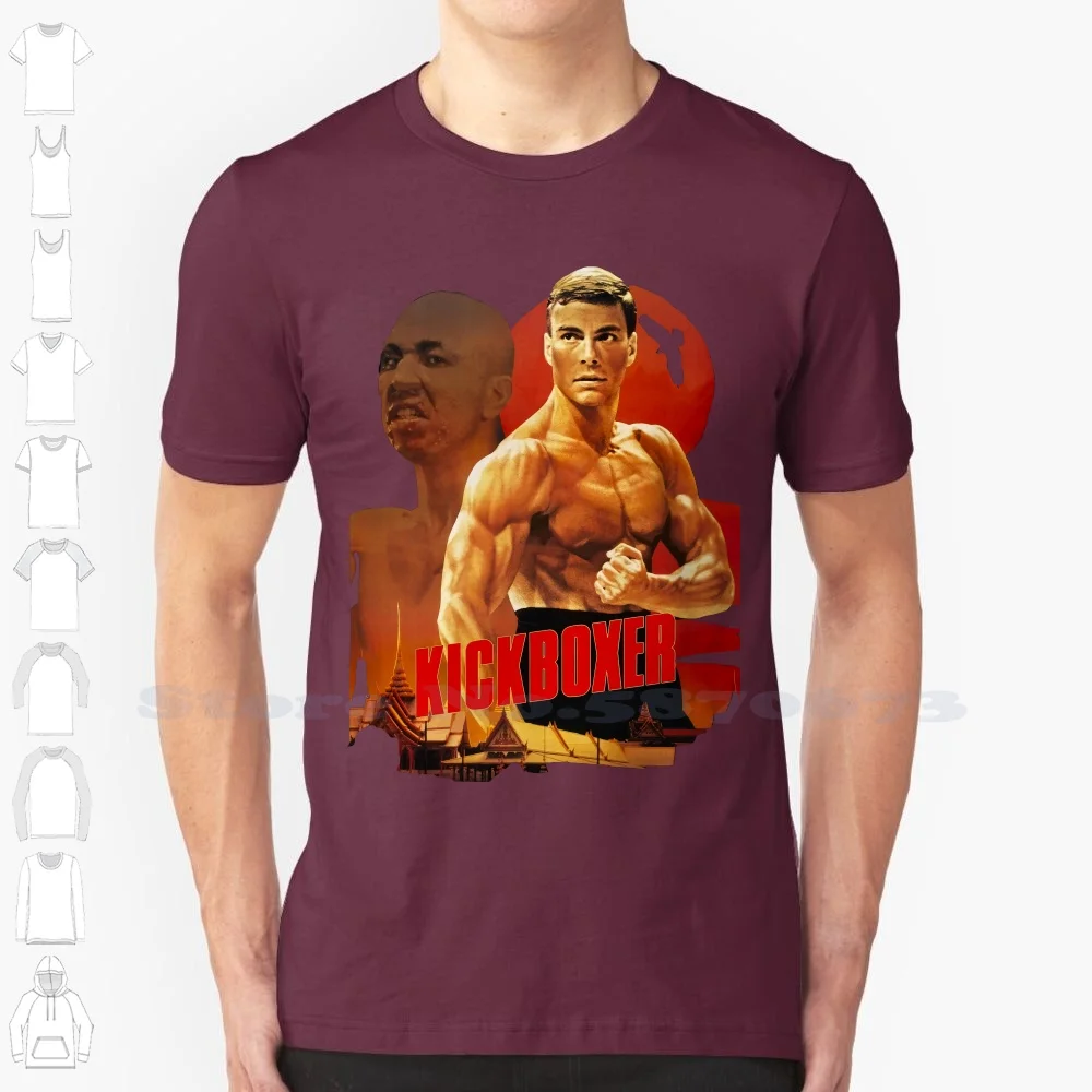 Kickboxer Movie Poster Ver 1 Jean Claude Van Damme T Shirt Black S To 4xl Man Fashion Round Collar T Shirt