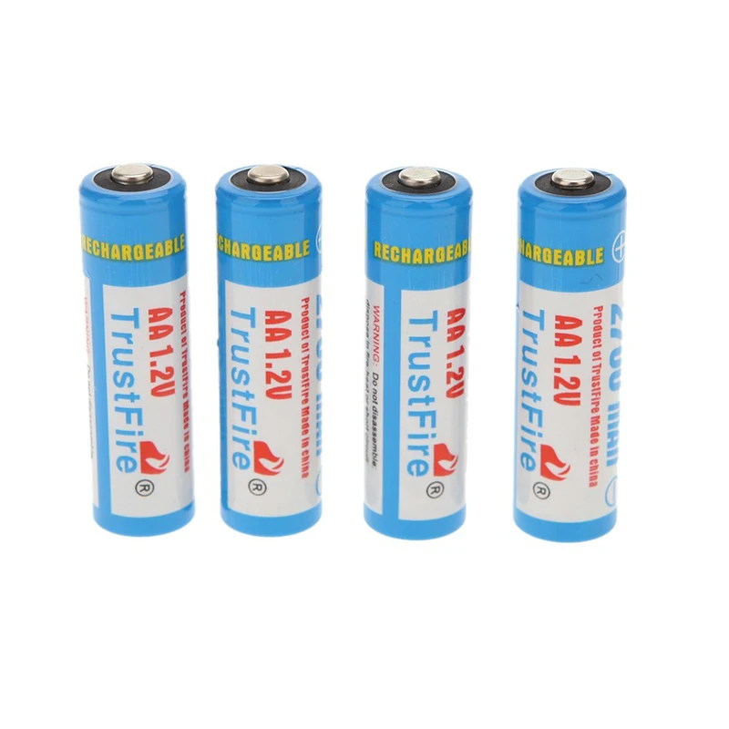 TrustFire AA 2700mAh 1.2V NI-MH Bateria Recarregável NiMH Baterias Celular Com Pacote Caso para Lanternas LED Brinquedos Câmeras MP3