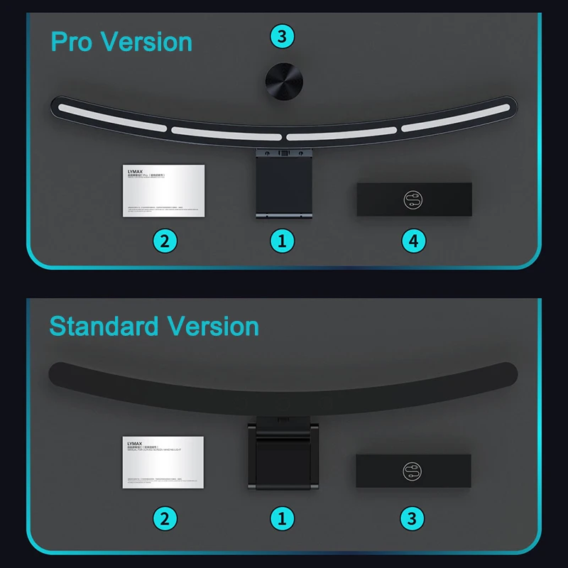 Youpin lymax lâmpada de mesa curvo display tela pendurado luz rgb cor computador monitor barra luz proteção para os olhos controle remoto