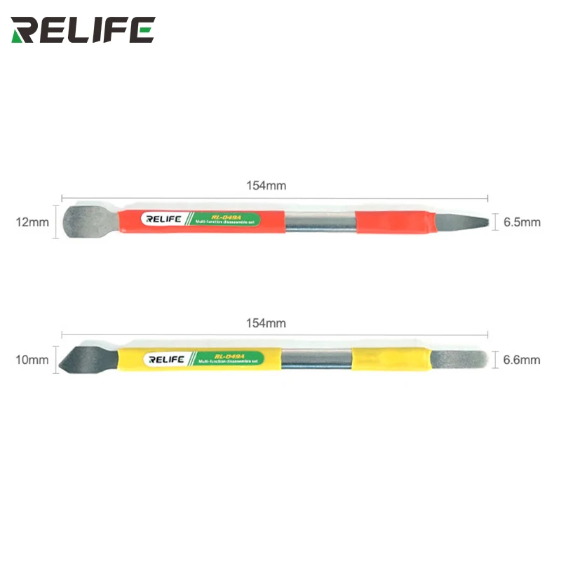 Coltello indiscreti multifunzione a doppia testa RL-049A per Iphone Android rimuovere il coltello raschiante in latta con coperchio posteriore in vetro