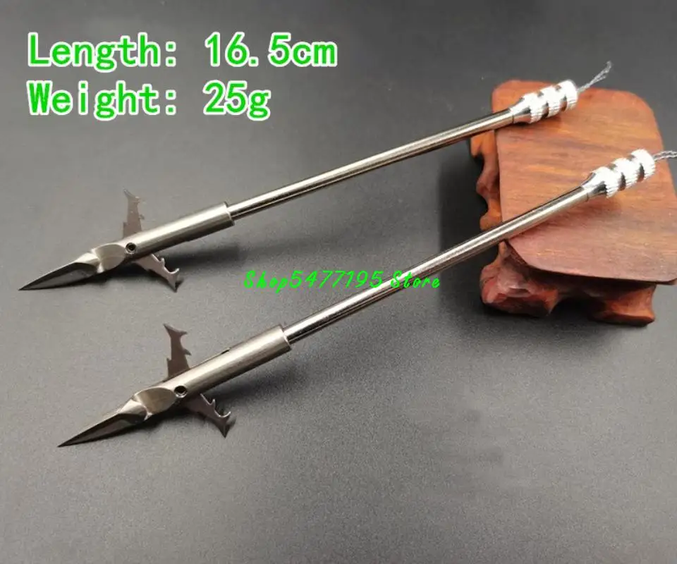 1pcs Stainless Stee Fishing Arrow Outdoor Shoot hunt Slingshot Catapult Darts Archery Skill Bow Arrowhead Crossbow Accessories