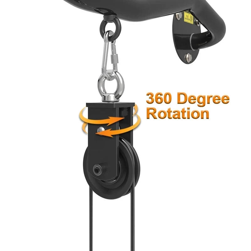 Bearing Pulley Home Gym, 360 Degree Rotation Accessories for Fitness Lifting Cable Machine another.mute Single Wheel Loading