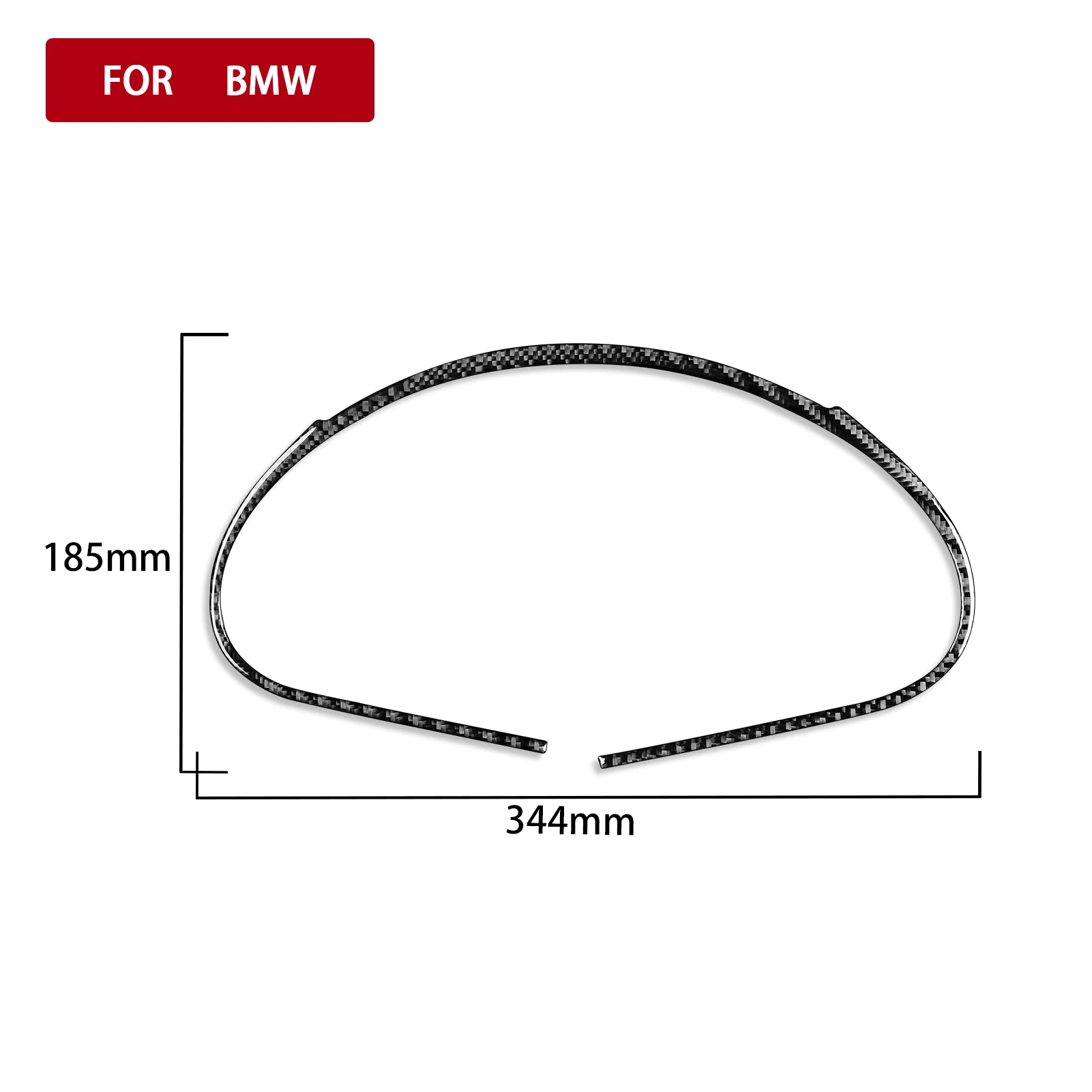 For BMW E46 M3 1998-2005 Dashboard Speedometer Frame Cover Trim Strip Tuning Real Carbon Fiber Stickers Car Interior Accessories