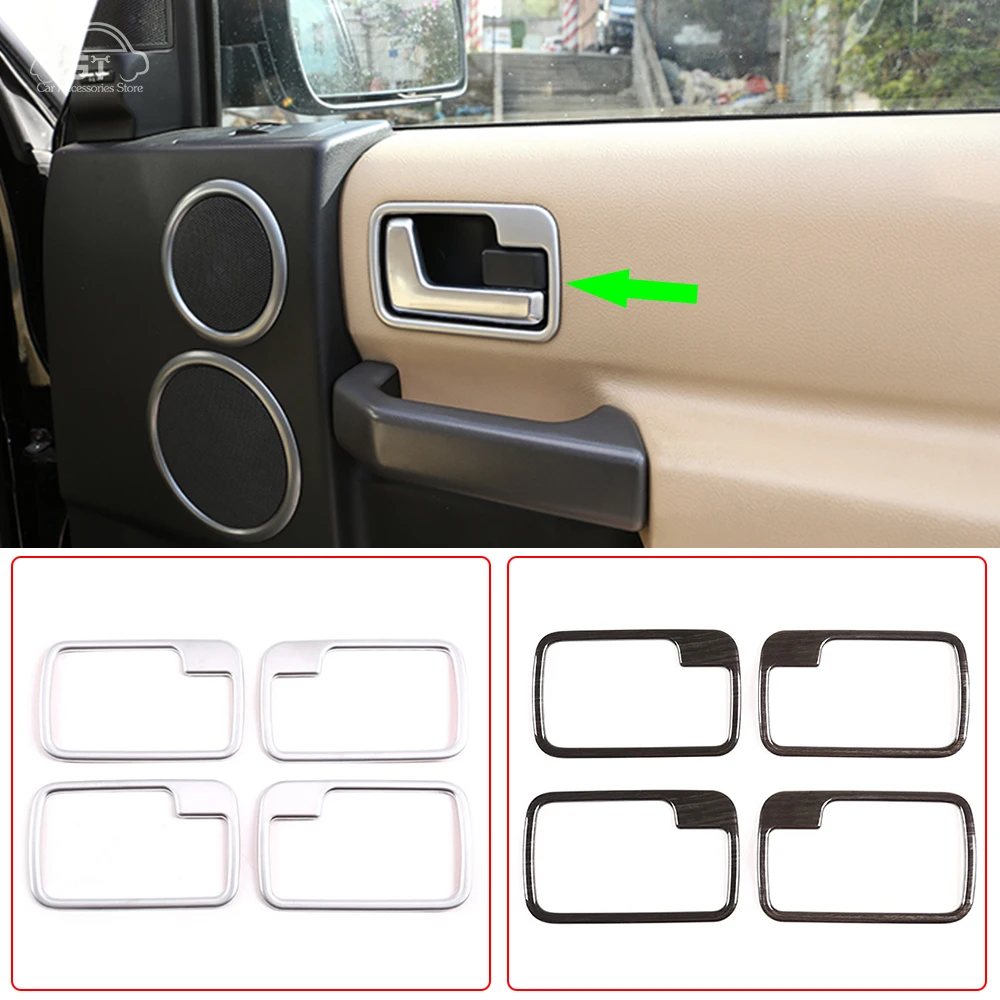 

Car-Styling,Interior Door Handle Frame Cover Trim Sticker,ABS Chrome,for Land Rover Discovery 3 LR3 2004-2009,Auto Accessories