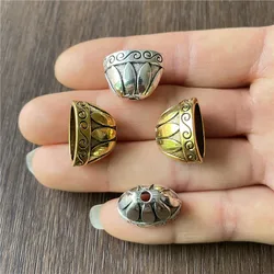Tapas de cuentas de 14x20mm para joyería, accesorios de joyería espaciados, 10 unidades