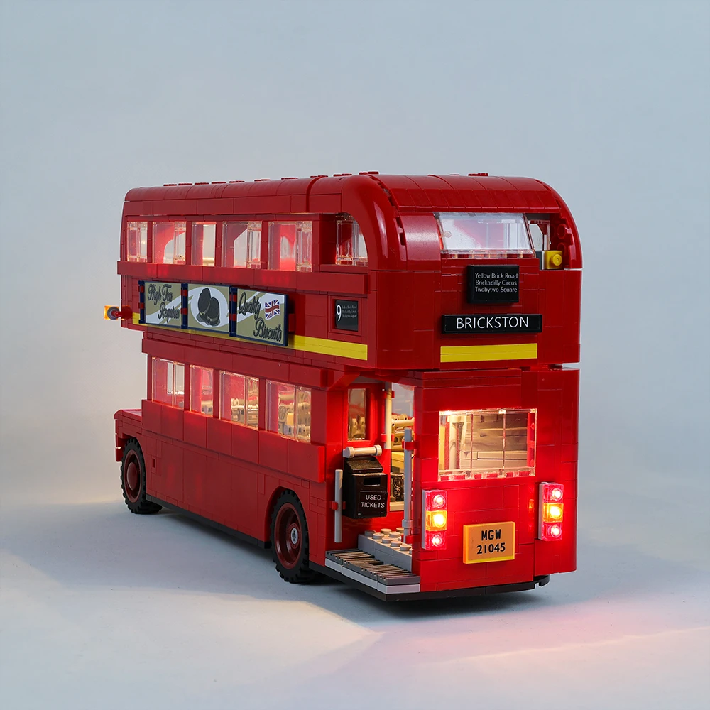 Led ชุดสำหรับ Creator London Bus 10258เข้ากันได้กับ21045 1266 10775ชุดของเล่น DIY ชุดไม่บล็อกตัวต่อ