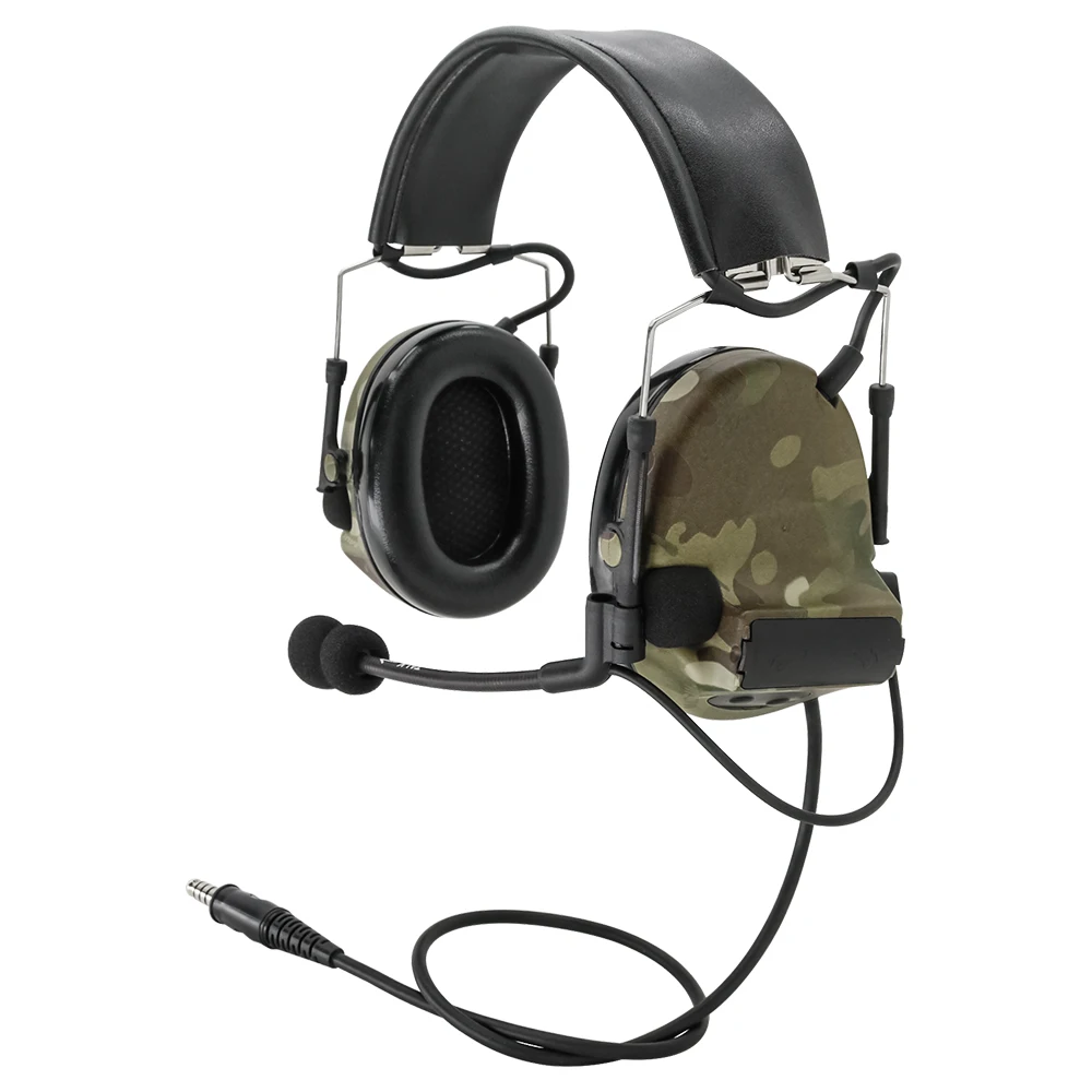 

TCIHEADSET COMTAC II тактическая гарнитура слуховой защиты электронные наушники Comtac ii с шумоподавлением для страйкбола и спорта