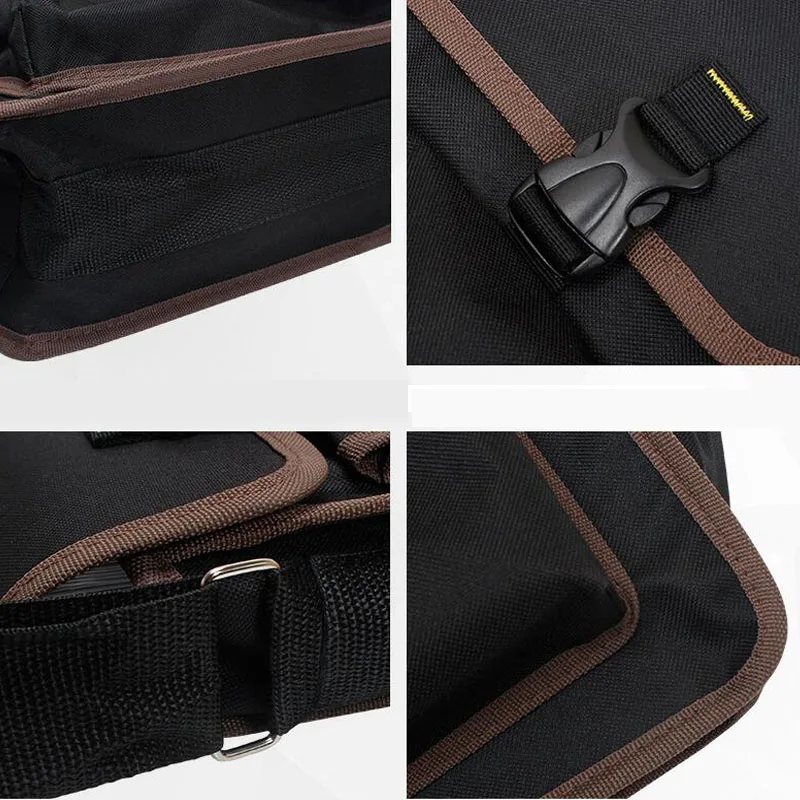 Portable Satchel Belt Kit Multifunction Kit Storage Bag Hardware Electrician Repair Kit Storage Box Double Canvas Bag Tool Bag