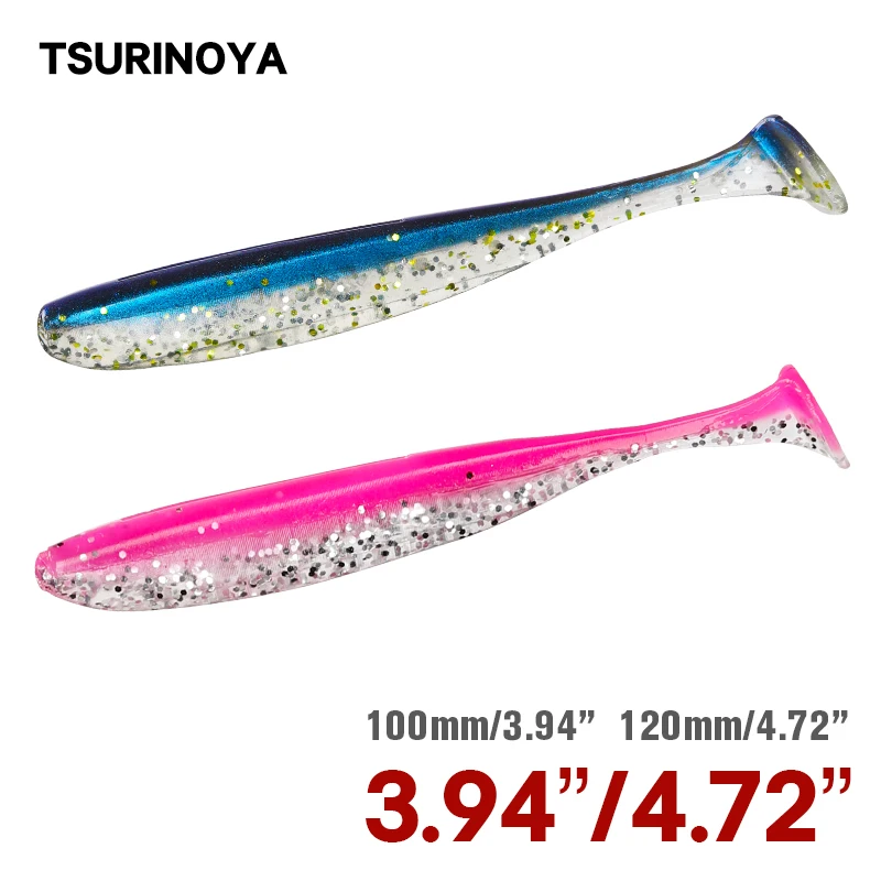 TSURINOYA NEW SIZE Fishing Lures 100mm 120mm Wobblers Carp Fishing Soft Lures Easy Shiner Artificial Soft Baits For Bass