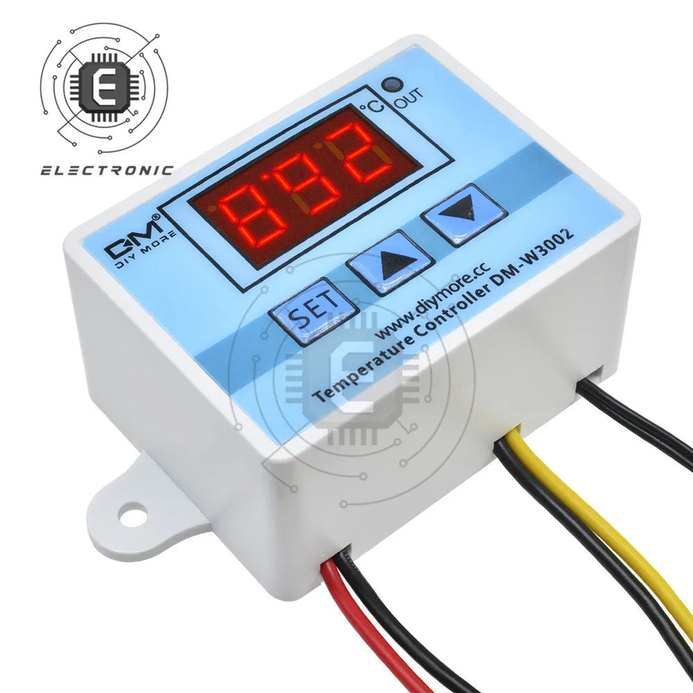 W3001 W3002 LED Digital Control Temperature Microcomputer Thermostat Switch Thermometer New Thermoregulator 12/24/110V/220V