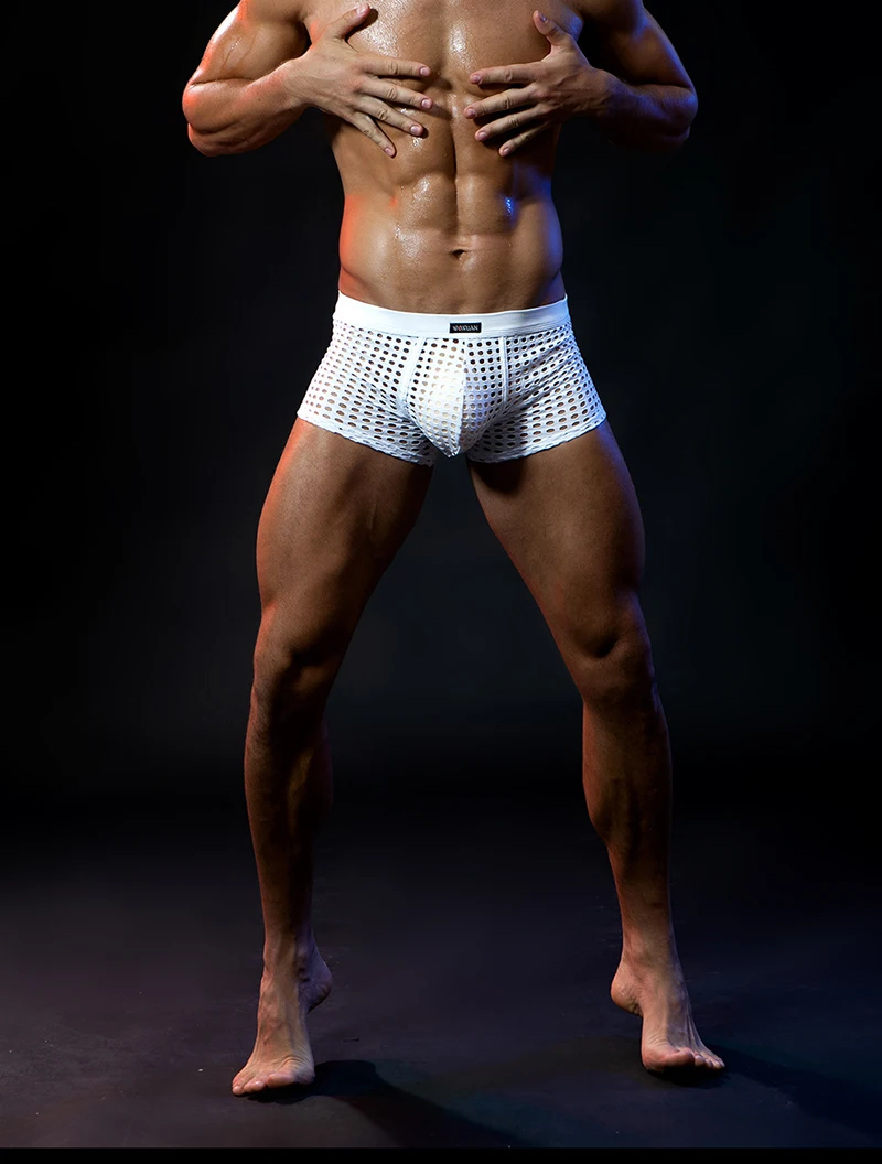 Recommend! New Arrival Mens Sexy Mesh Erotic Jockstrap Gay Boxer Underwear