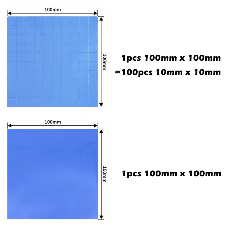 GPU CPU Thermal Pad Double Sided Adhesive Heatsink Cooling Conductive Silicone Pad Computer Host Radiator Heat transfer Tape