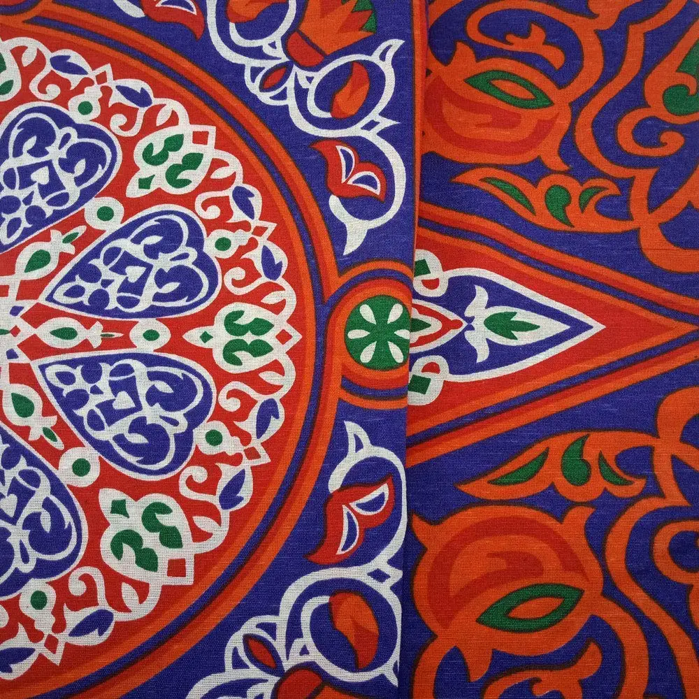 Egyptian Ramadan Decorations Colorful Red Printed Tablecloth Cover