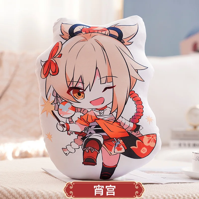 Impact Cosplay Anime Sumeru Barbara Bennett Mona Rosaria Yanfei Yoimiya Nilou Heizou Nahida  Plush Toys Kawaii  Pillow