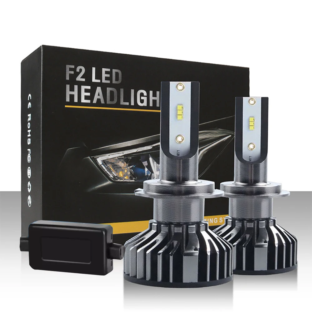 ASLENT H4 H7 LED Car Headlight Bulbs ZES Chips 18000Lm 6000K White H1 H3 H11 9005 9006 9012 HB3 HB4 Auto Fog Lights F2