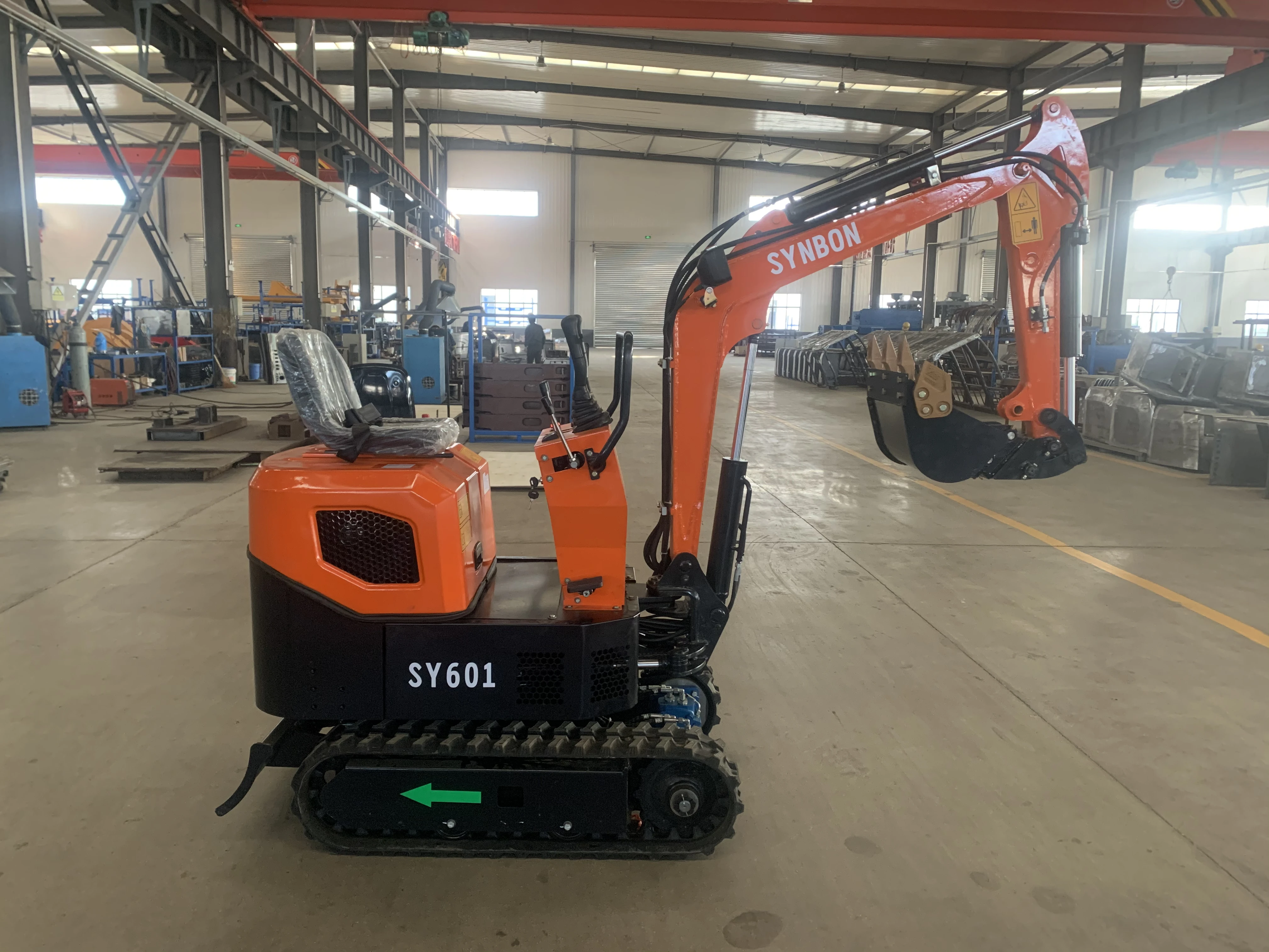 SY601เบนซินเครื่องยนต์ไฮดรอลิก Crawler Digger รถขุด0.9Ton เครื่อง