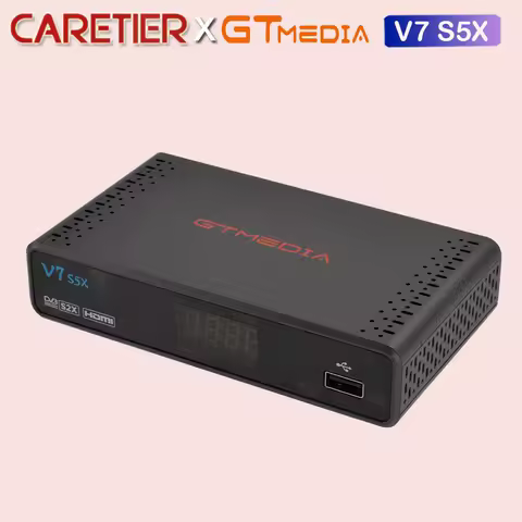 5PCS 1080P Gtmedia V7S5X H .265 DVB-S/S2/S2X Satellite Receiver with USB WIFI Fast Delivery Fastest BISS auto roll