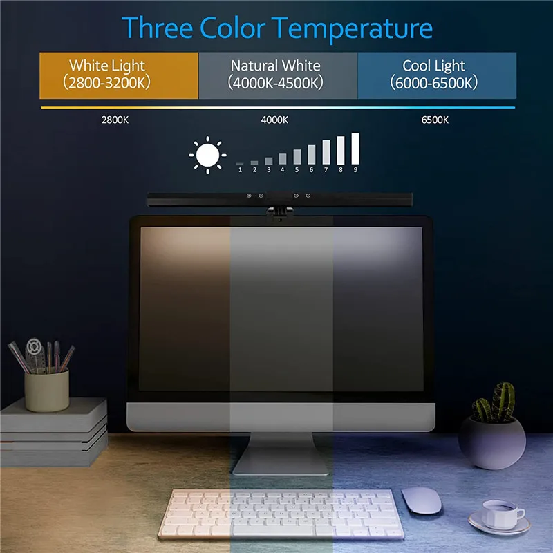 IMIKI Computer Screen Light Bar Desk Lamp Eye Protection LED Table Lamp For Computer LCD Monitor