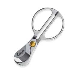 INOX-Stainless Steel Cigar Cutter, Sharp, Creative Silver Gloss Finish, Cigar Punch Scissors with Gift Box Case, CT-040